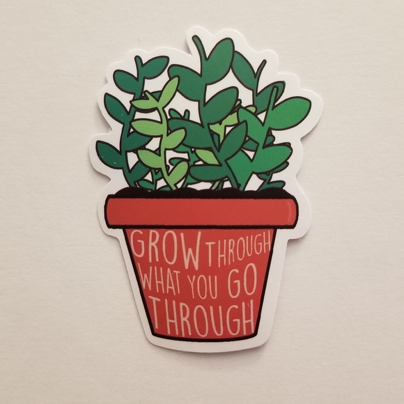 10/$10 Grow Through What You Go Through Sticker